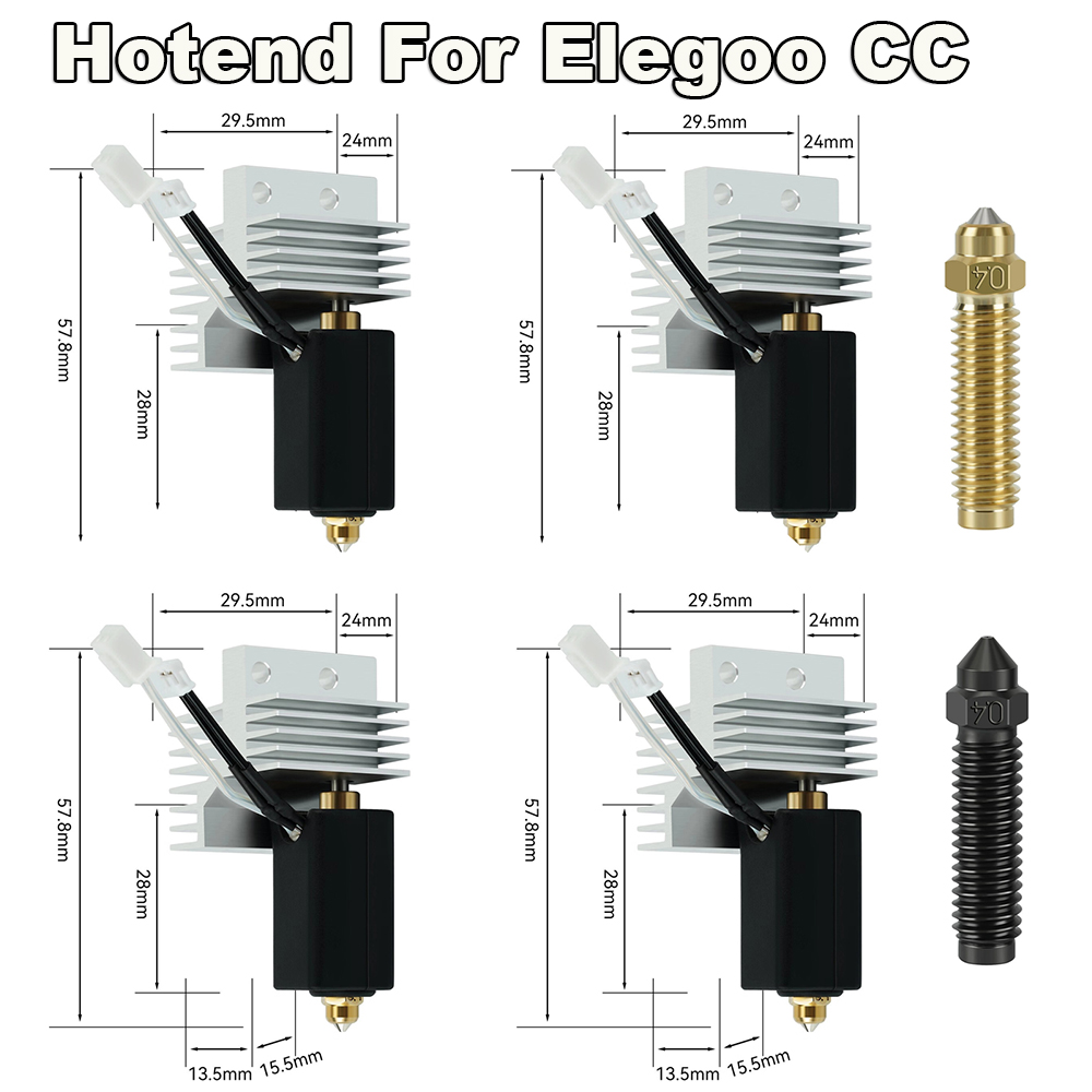 3D Printing Elegoo - 24V 60W Hotend Kit Per Elegoo