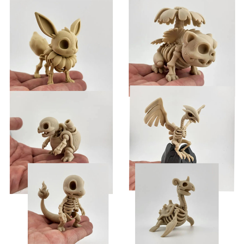 3D Printing Material - Modello di Osso Fossile Pokémon Eevee