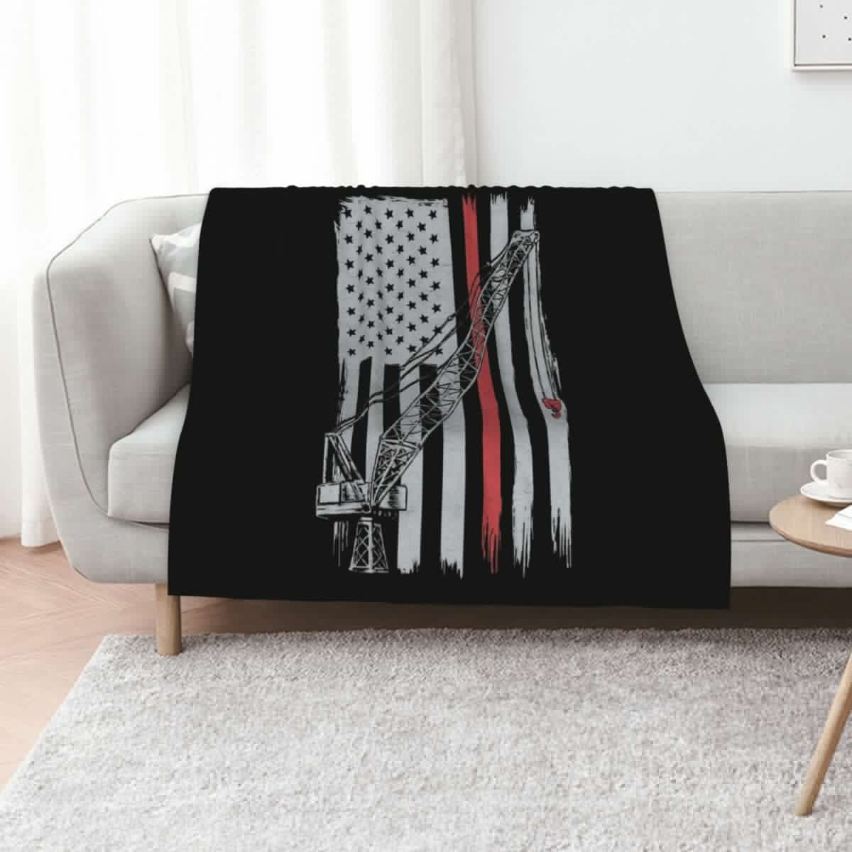 3D Printing Operator - Coperta con Motivo Operatore di Gru