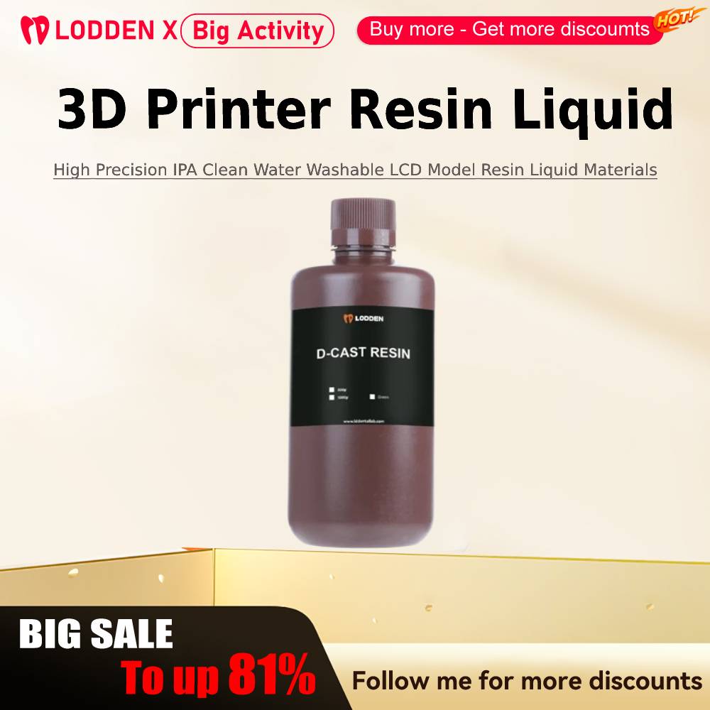 3D Printing Material - Lodden Stampante 3D Resina Liquida 385/405nm