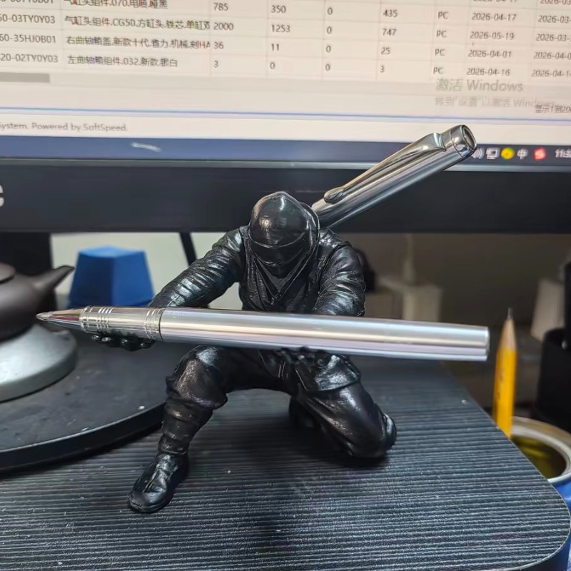 3D Printing Office Setup - Portapenne Ninja Stampato in 3D, Ornamento
