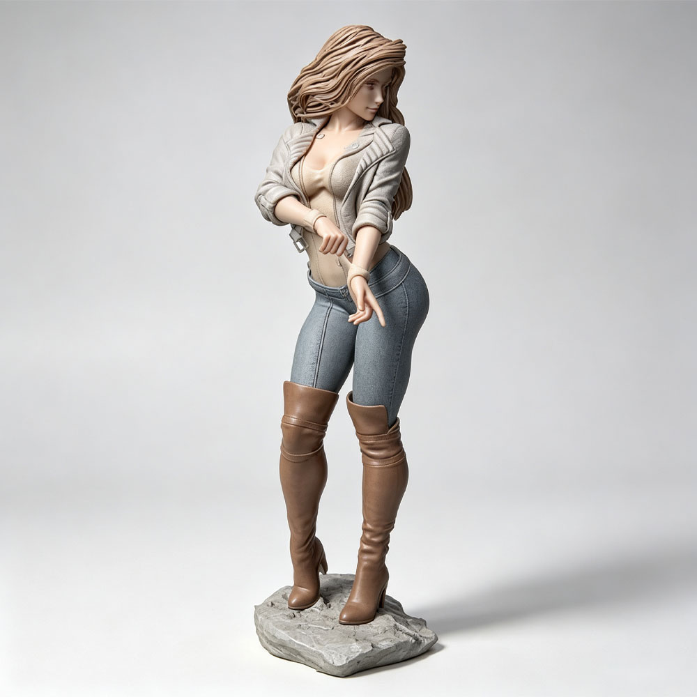 3D Printing App - Personaggio Femminile Realistico e alla Moda