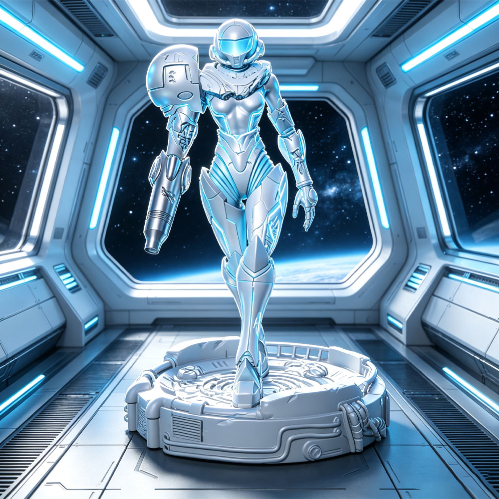 3D Printing App - 1/24 Guerriera con Armatura Sci-fi, Kit