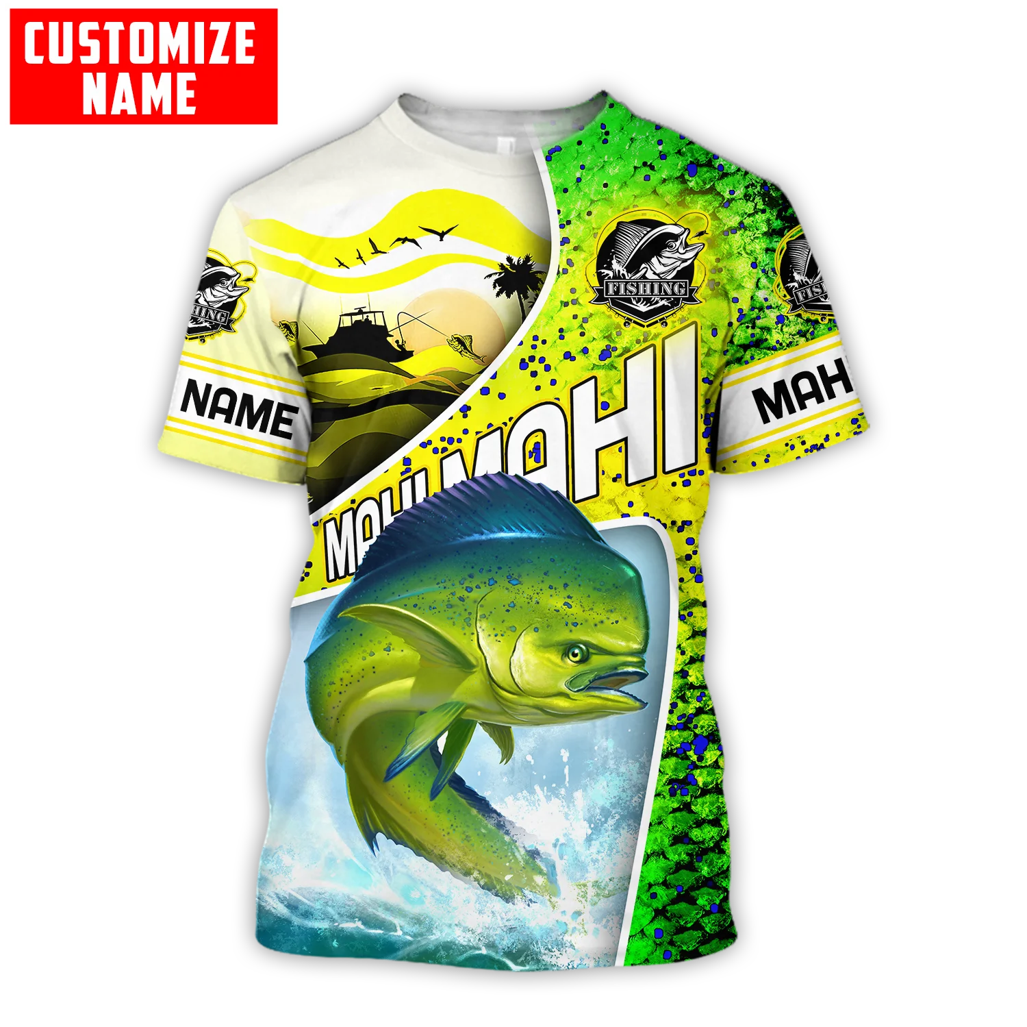 3D Printing Name - Nome personalizzato Mahi-mahi bilancia da pesca