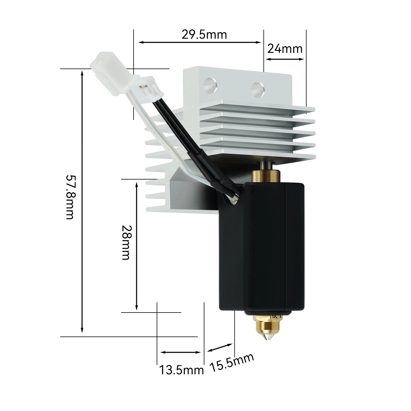24V 60W Hotend Kit Per Elegoo  - 3D Printing Elegoo recensione e prezzo
