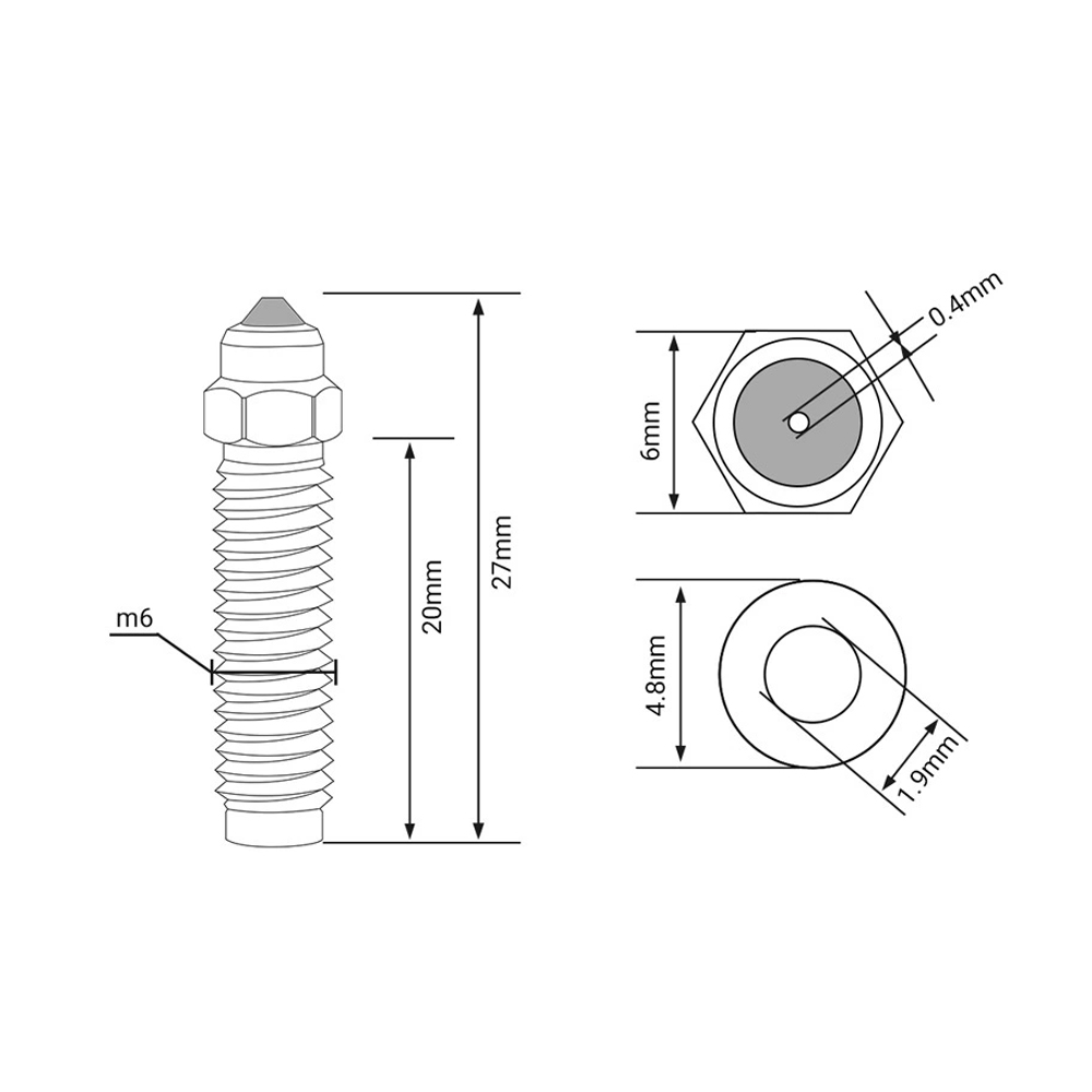 24V 60W Hotend Kit Per Elegoo  - 3D Printing Elegoo recensione e prezzo