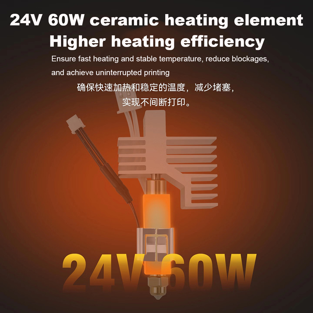 24V 60W Hotend Kit Per Elegoo  - 3D Printing Elegoo recensione e prezzo