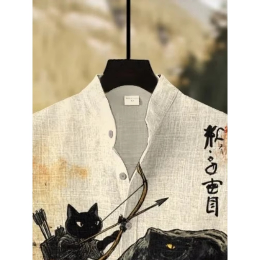 Camicia da uomo Cartoon Cat Di - 3D Printing Cancer recensione e prezzo