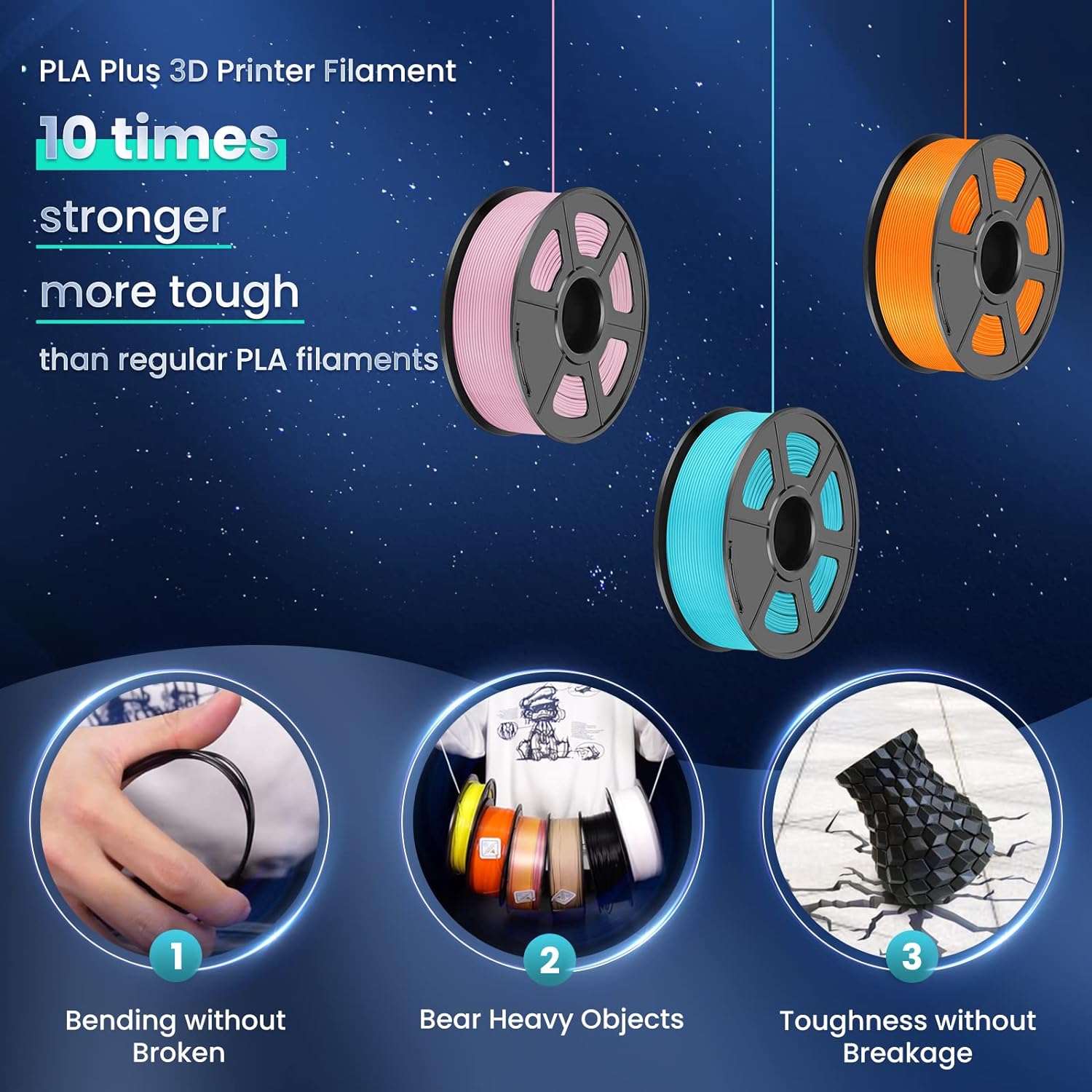 SUNLU 3KG Filamento 3D PLA/PLA - Abs Filament Spool recensione e prezzo