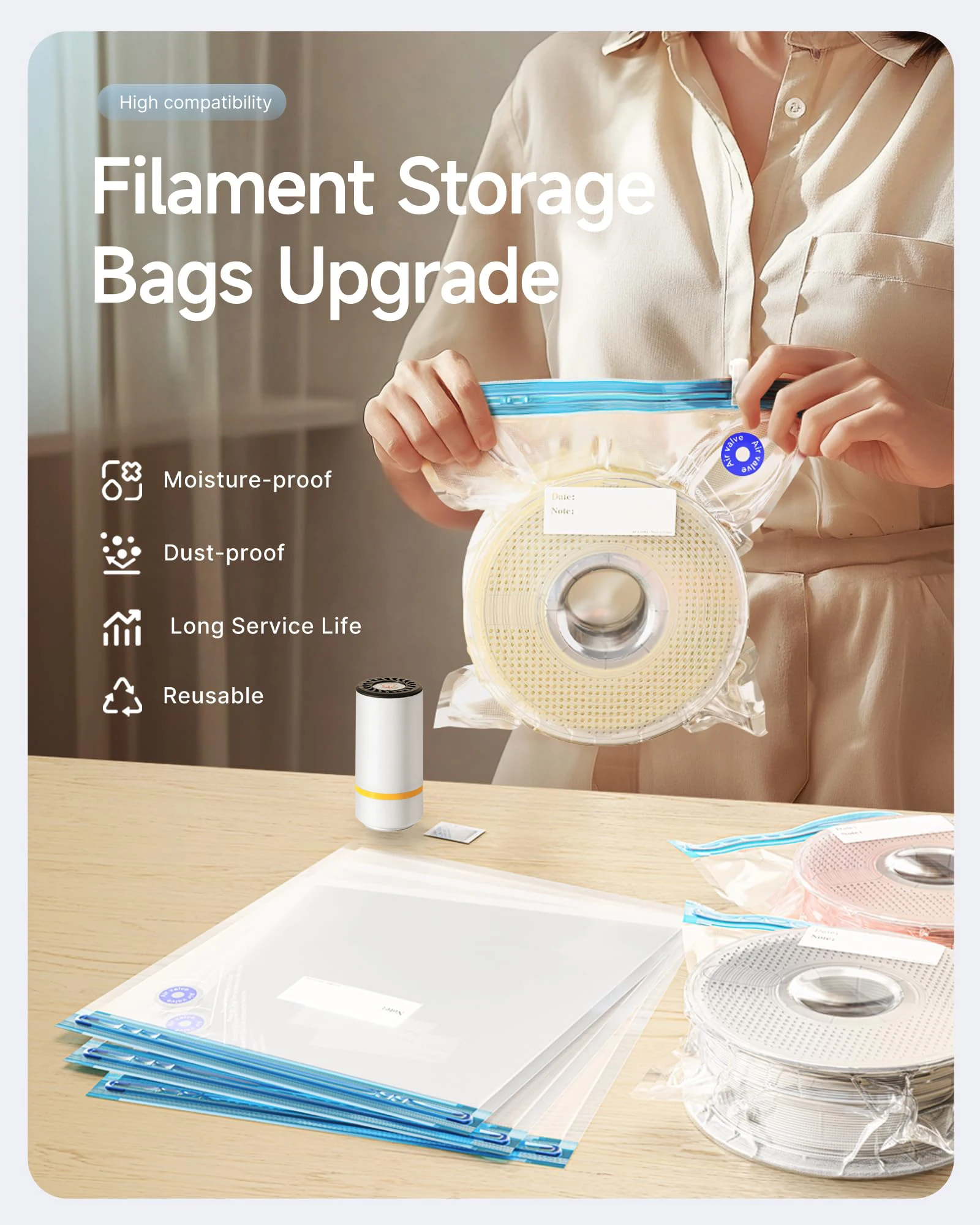 Sacchetto sottovuoto per filam - Abs Filament Spool recensione e prezzo